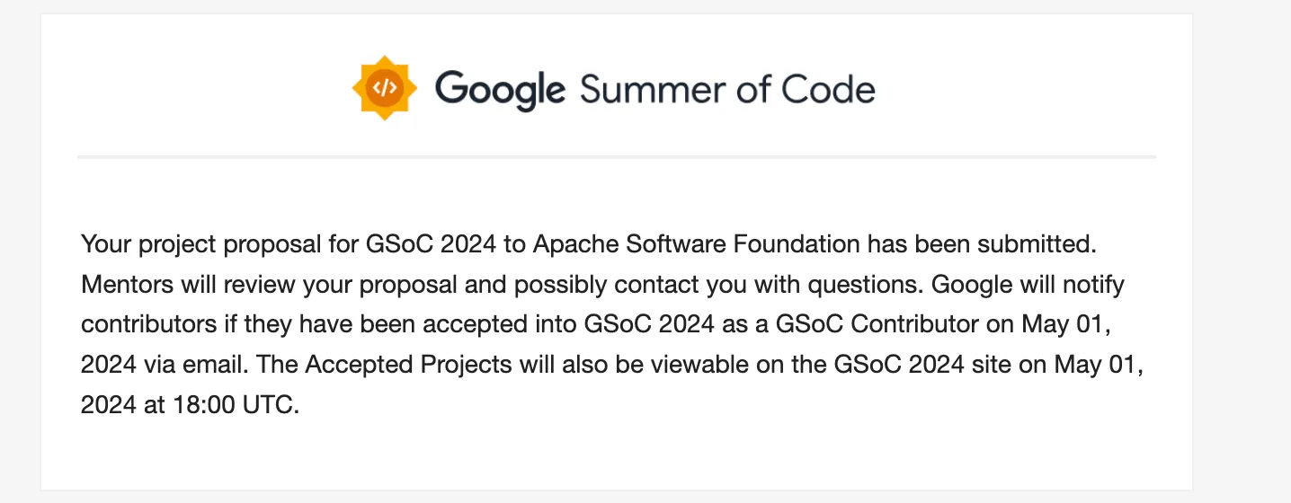 提交 GSoC 提案